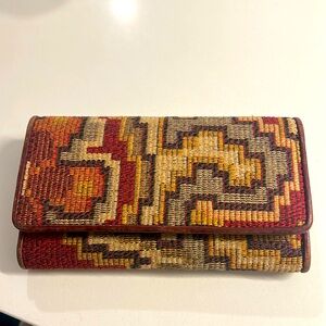 Patricia Nash Tapestry & Leather Wallet
